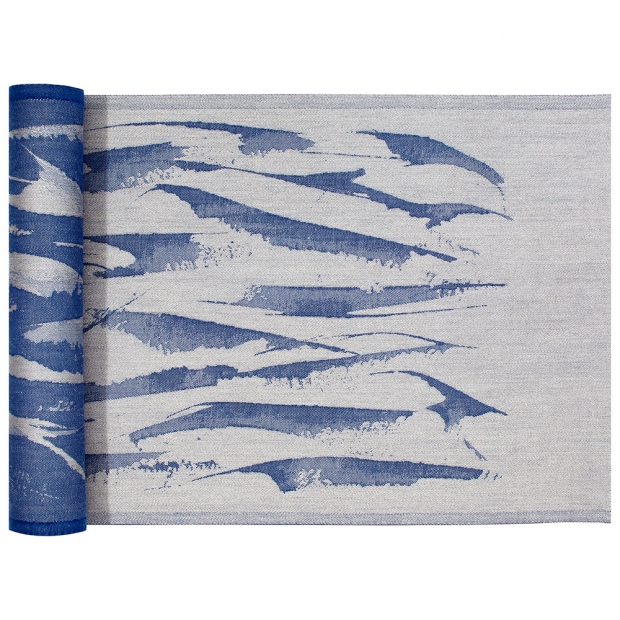 Aallokko sauna mat 46x150, blue