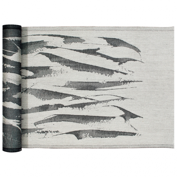 Aallokko sauna mat 46x150, black