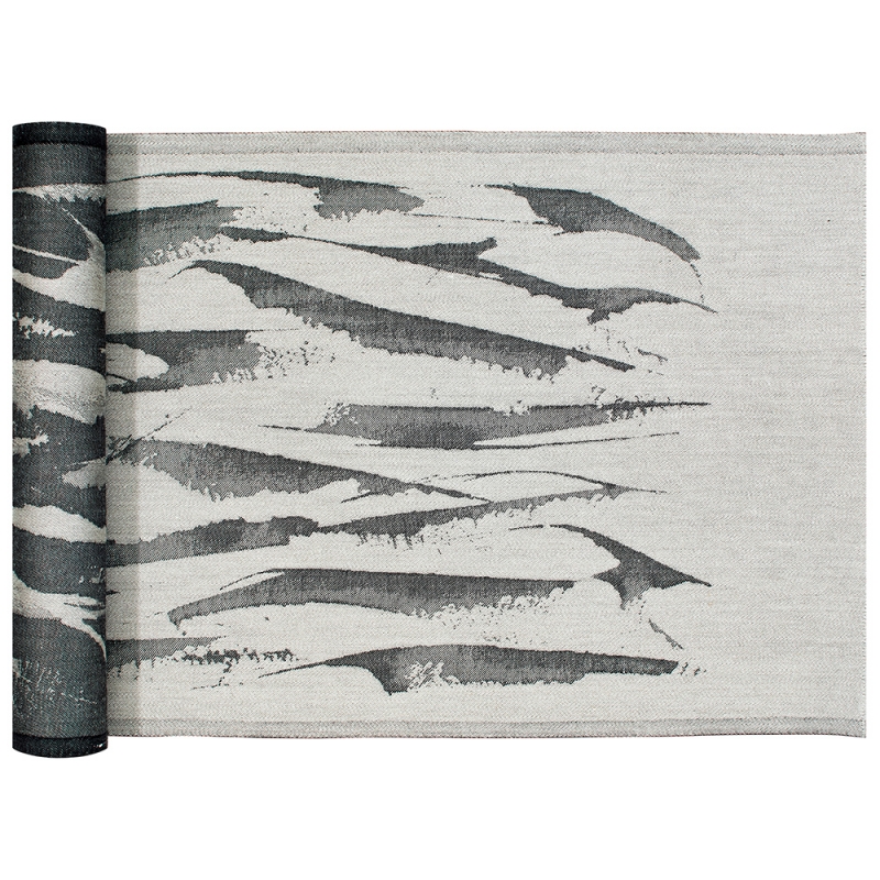 Aallokko sauna mat 46x150, black