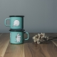 Moomin mug 0.37l, enamel / mint