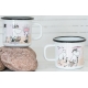 Hrnček Moomin Beach 0,37l, smalt / biely