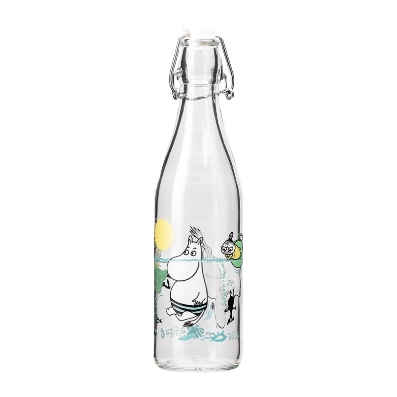 Sklenená fľaša Moomin Fun in the water 0,5l