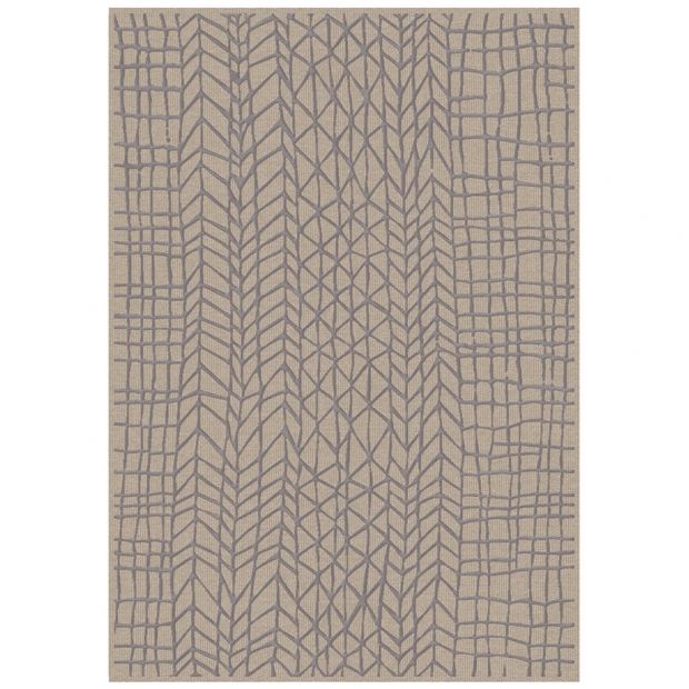 Carpet Lastu, beige-silver