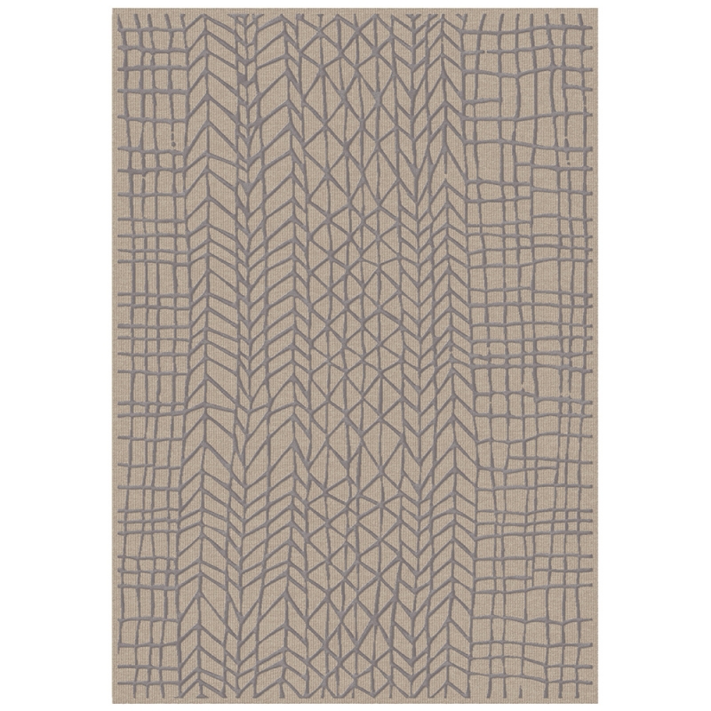 Carpet Lastu, beige-silver