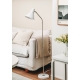Stojacia lampa Carin, biela / mosadz