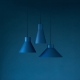 Smusso S hanging lamp, blue