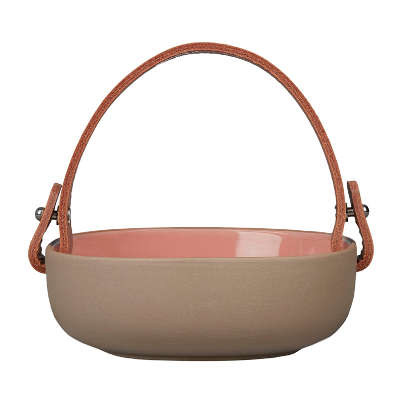 Oiva serving bowl, terra-pink / small