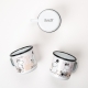 Moomin Beach mug 0.37l, enamel / white