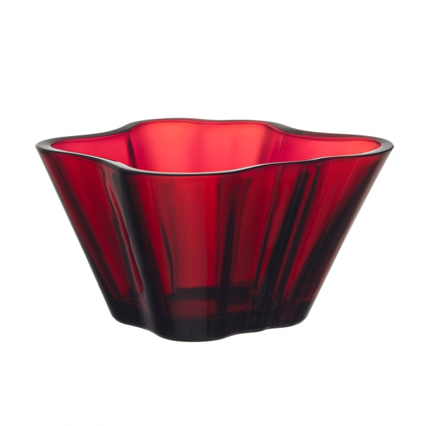 Alvar Aalto bowl 75mm, cranberry