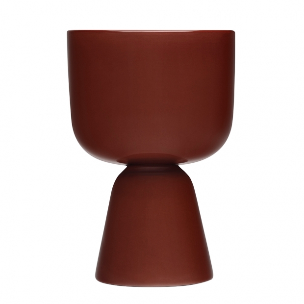 Nappula flower pot, low / brown