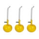 Glass apple ornaments Oiva Toikka, yellow / 3pcs