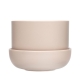 Nappula flower pot, with saucer / beige
