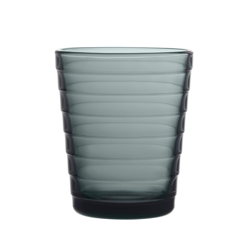 Aino Aalto glasses 0.22l, 2pcs, dark grey