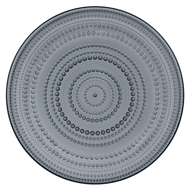 Kastehelmi plate 31.5cm, dark grey