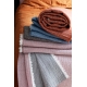 Vlněná deka Duetto 140x180, růžovo-šedá