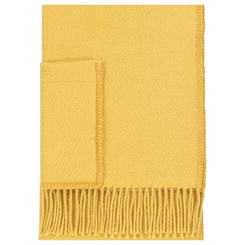 Scarf Uni, with pockets / ochre