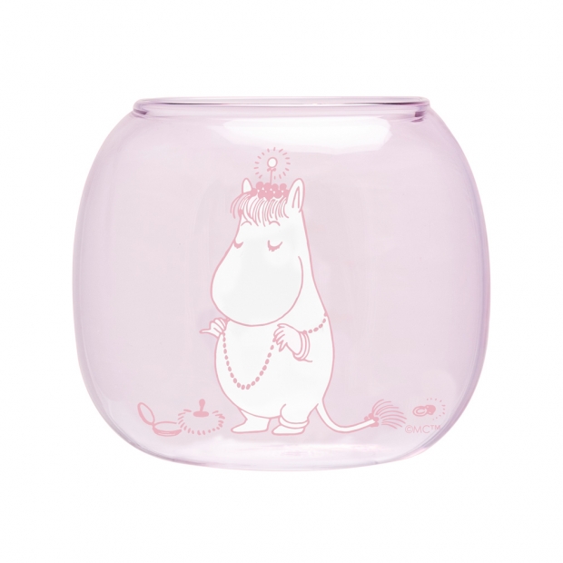 Snorkmaiden candlestick, pink