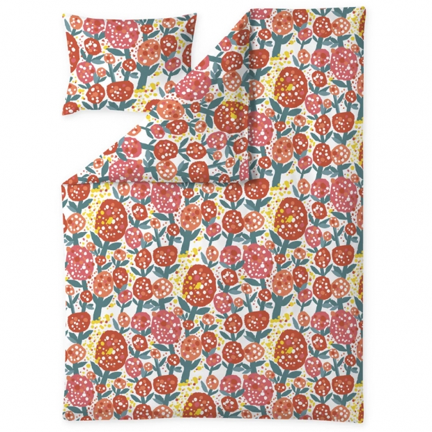 Bedding Kukinta 150x210, red-white