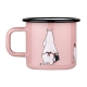 Moominmamma mug 0.37l, enamel / pink