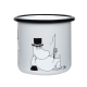 Moominpappa mug 0.37l, enamel / gray