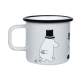Moominpappa mug 0.37l, enamel / gray
