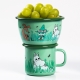 Moomin Boys bowl 0.3l, enamel / green
