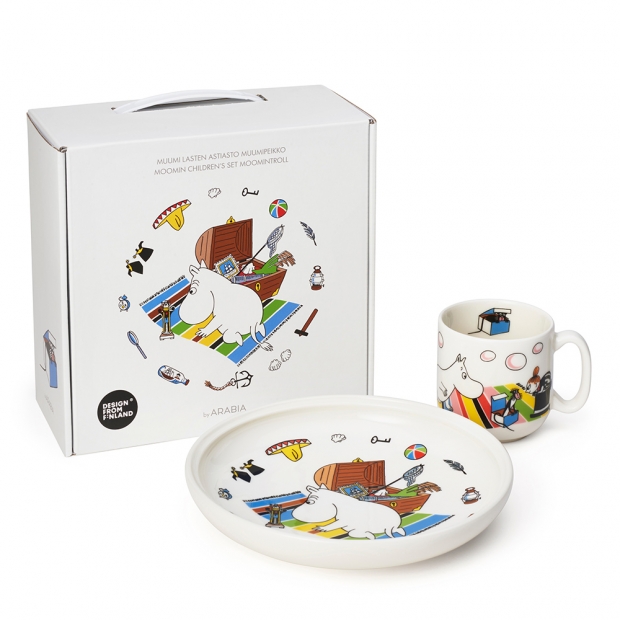 Moomin mug and plate set, gift set