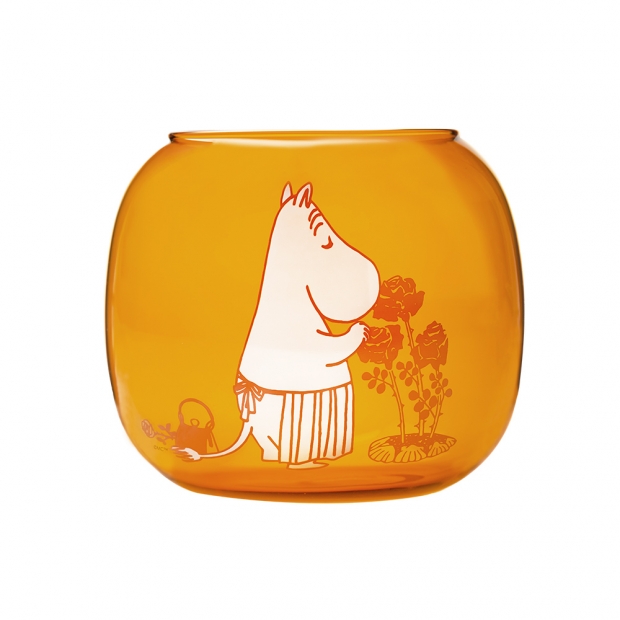Moominmamma candlestick, amber