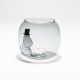 Moominpappa candlestick, gray