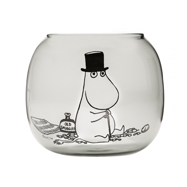 Moominpappa candlestick, gray