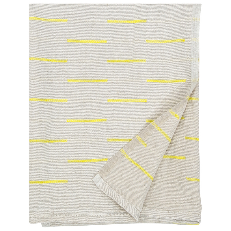 Paussi linen towel, linen-yellow