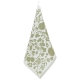 Linen tea towel / napkin Puutarha 46x46, olive-white