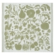 Linen tea towel / napkin Puutarha 46x46, olive-white