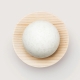 Salt soap with round base, pine-mint