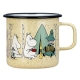 Moomin Campers mug 0.8l, enamel / beige