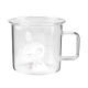 Little My glass mug 0.35l, white-clear