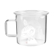 Little My glass mug 0.35l, white-clear