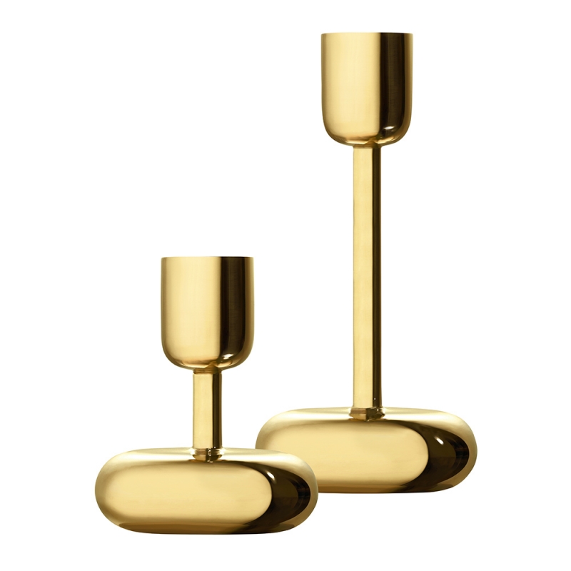 Nappula candlestick set, brass
