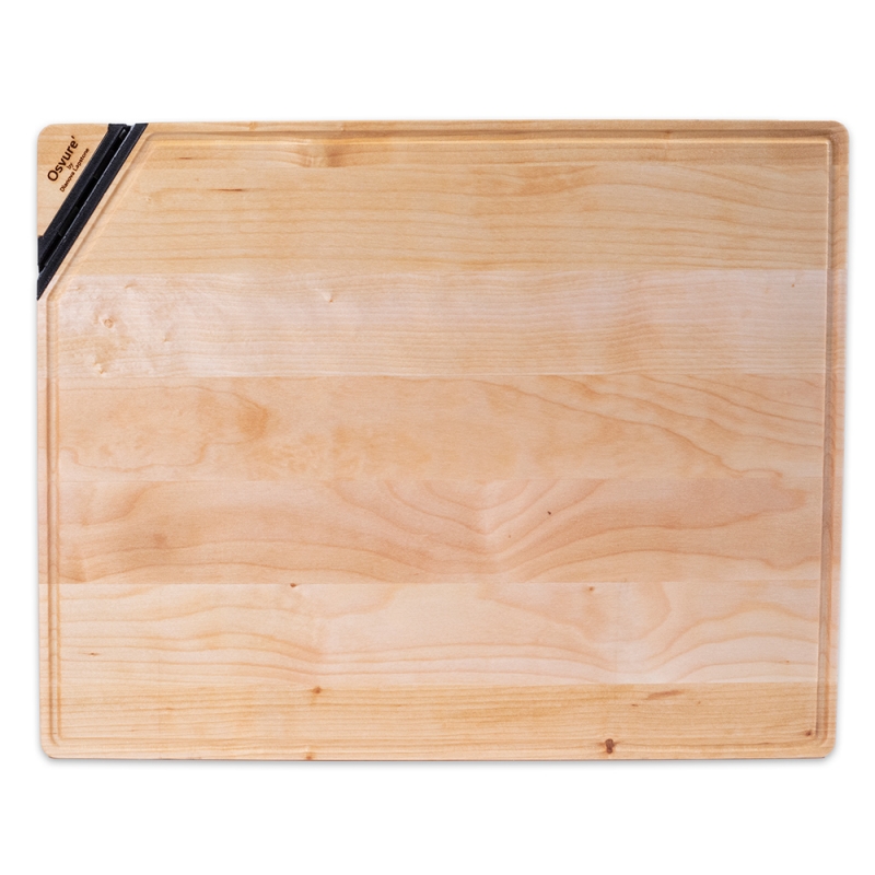 Cutting board with diamond knife sharpener Dianova, birch