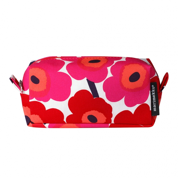 Tiise Unikko cosmetic bag, red