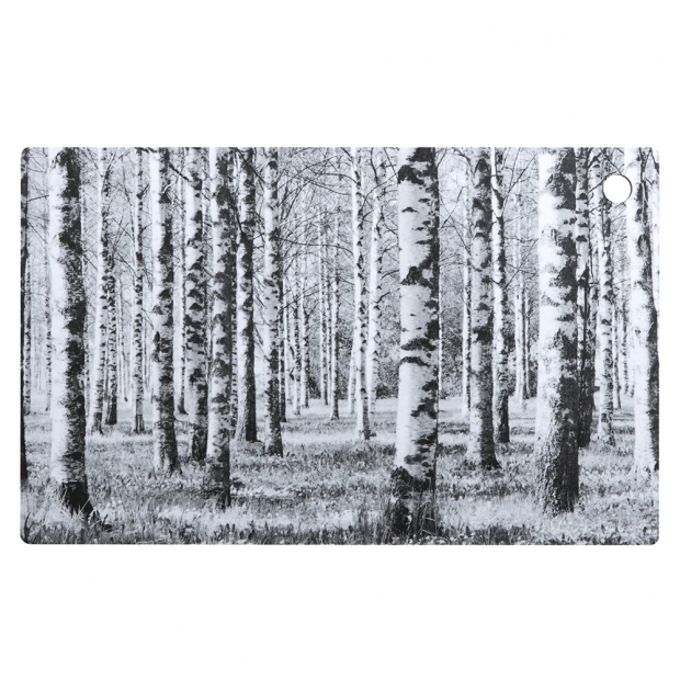 Birch Forest cutting board 35x22cm, black-white