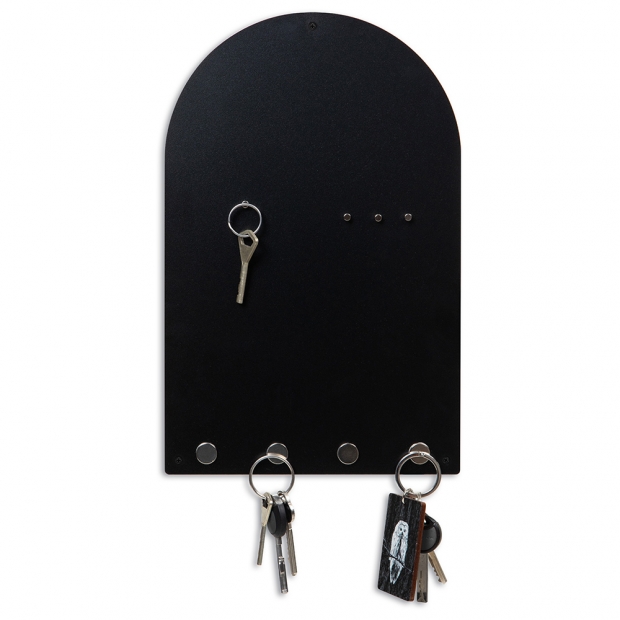 Magnetická tabule na klíče Arch, černá