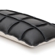 Väre cushion 37x60, leather-wool / black