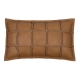 Väre cushion 37x60, leather-wool / brown