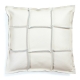 Väre cushion 45x45, leather-wool / white
