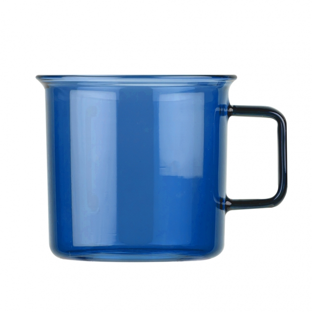 Glass mug 0.35l, blue