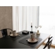 Placemat 32x38, recycled leather / black