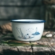 Moomin Sailors bowl 0.6l, enamel / white-blue