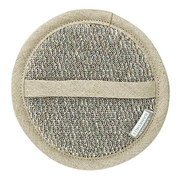 Meri cosmetic washcloth, dark beige