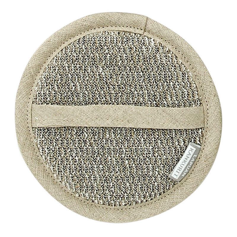 Meri cosmetic washcloth, dark beige